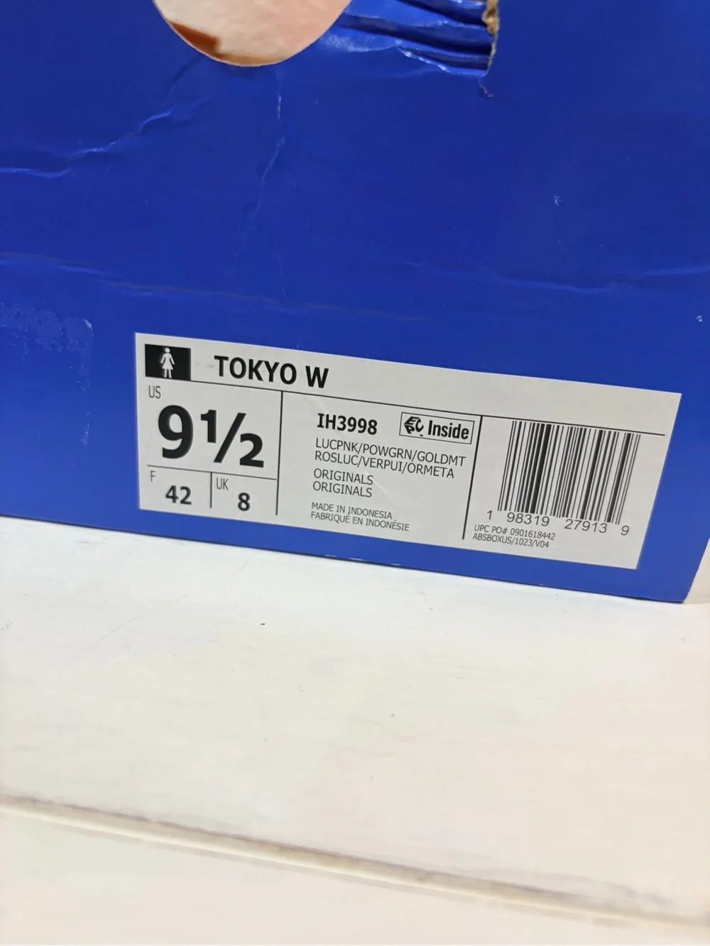 9.5W Adidas Pink Tokyo sneaker New